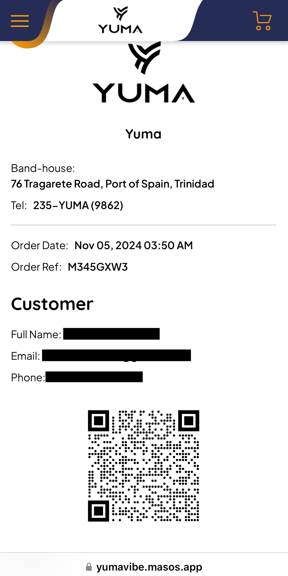 Incorrect receipt example 2